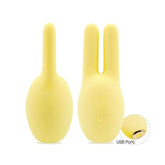 Icon Brands Buzzy Buddy Honey Bunny Clitoral Massager Yellow Clit Ticklers and Pulsators